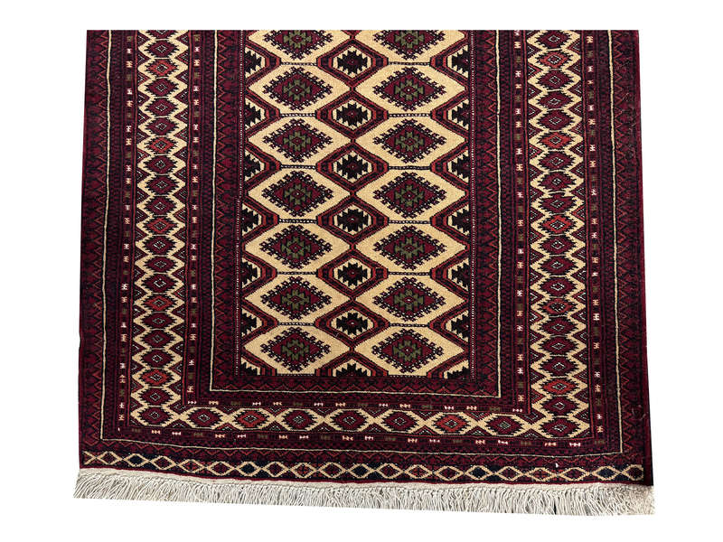 Incredible Afghan Turkman carpet 126 x 81 cm