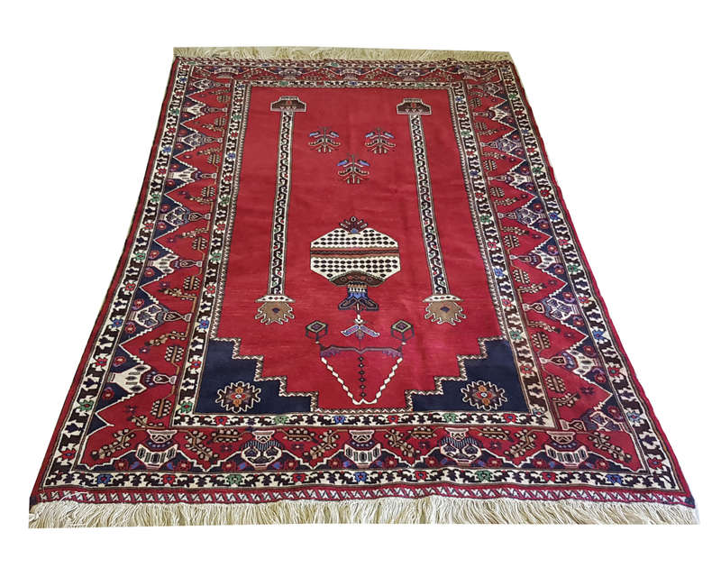 Fine rare piece Afghan Turkman carpet 202 x 120 cm