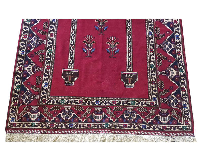 Fine rare piece Afghan Turkman carpet 202 x 120 cm
