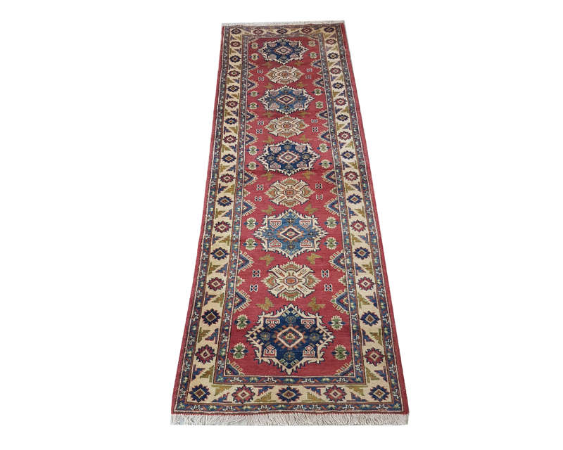 Gorgeous Handmade Kazaq Carpet 290 x 84 cm
