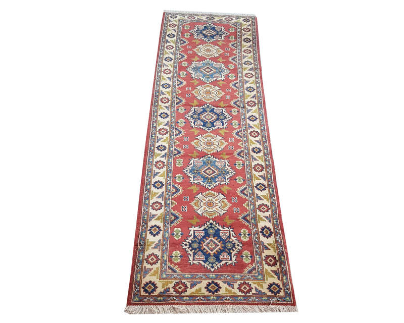 Gorgeous Handmade Kazaq Carpet 290 x 84 cm