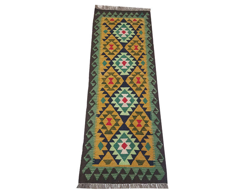 Gorgeous Handmade Maimana kilim 200-X-65 cm