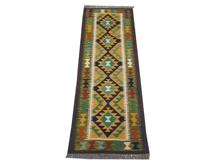 Stunning Handmade Maimana kilim 197-X-64  cm