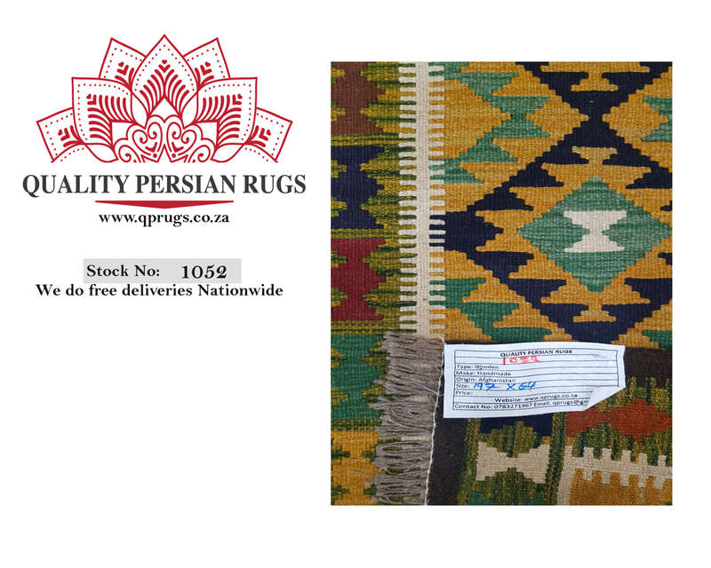 Stunning Handmade Maimana kilim 197-X-64  cm