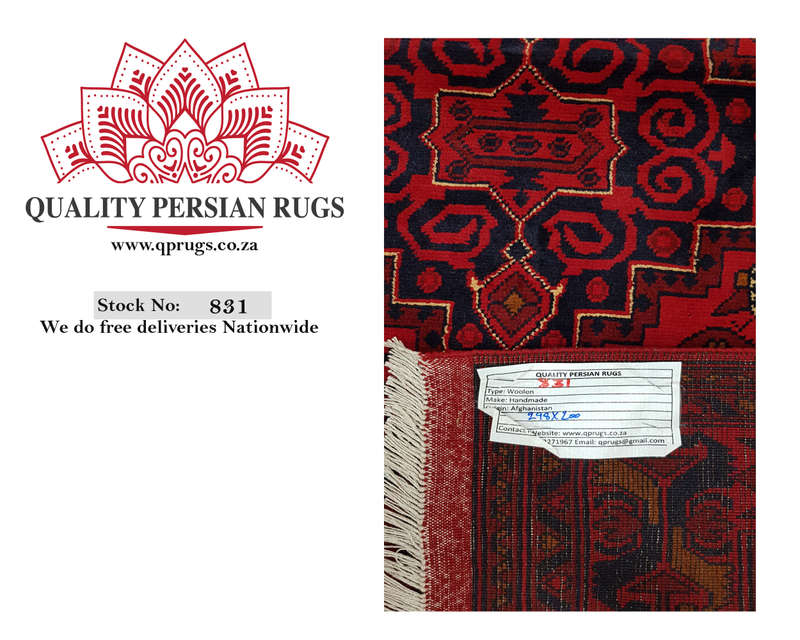 Incredible Afghan Turkman carpet 298-x-200 cm