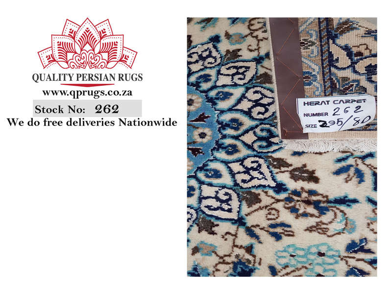Beautiful Fine Nain Persian Carpet 295 x 80 CM
