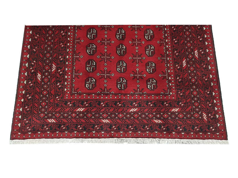 Incredible Red Afghan Carpet 200 x 150 cm