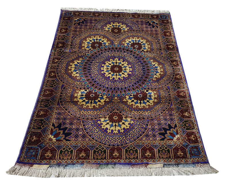 Gorgeous Peacock design Afghan Ariana  Carpet 150 X 98 cm