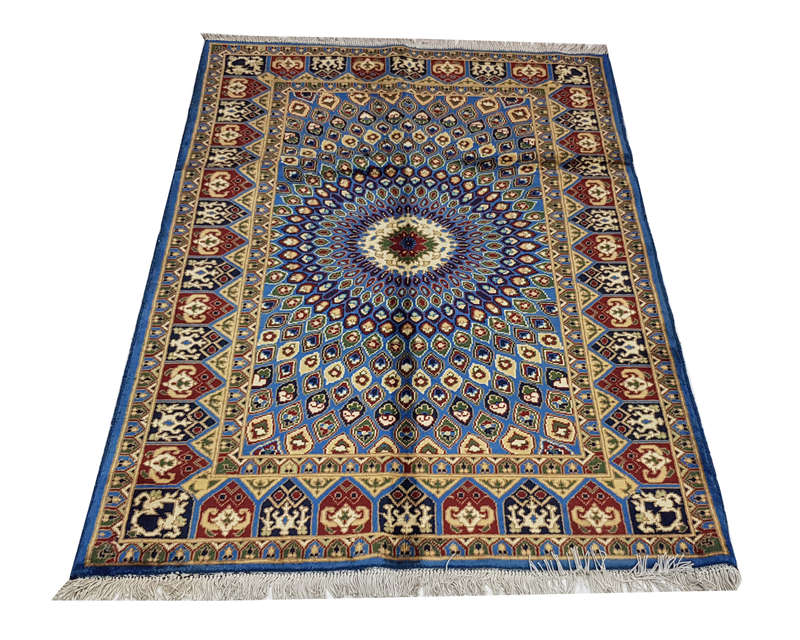 Fine quality Peacock design Afghan Ariana Carpet 149 x 100 cm