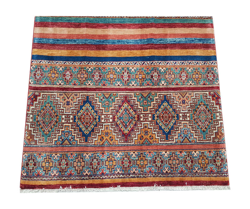 Beautiful Afghan Ariana Carpet 205 X 155cm