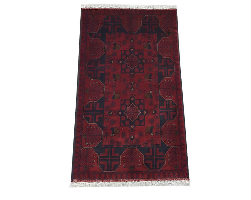 Gorgeous Afghan Turkman carpet 124 x 77cm
