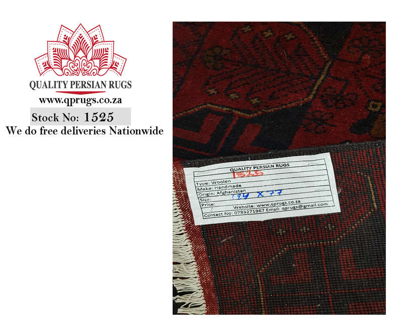 Gorgeous Afghan Turkman carpet 124 x 77cm
