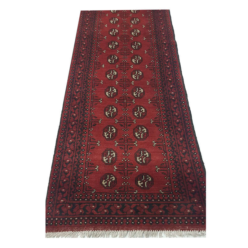 Gorgeous Red Afghan Carpet 477 x 83 cm