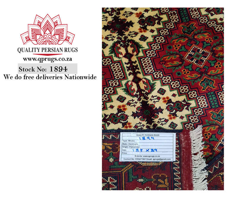 Beautiful Afghan Marinoos Carpet 183 X 89cm