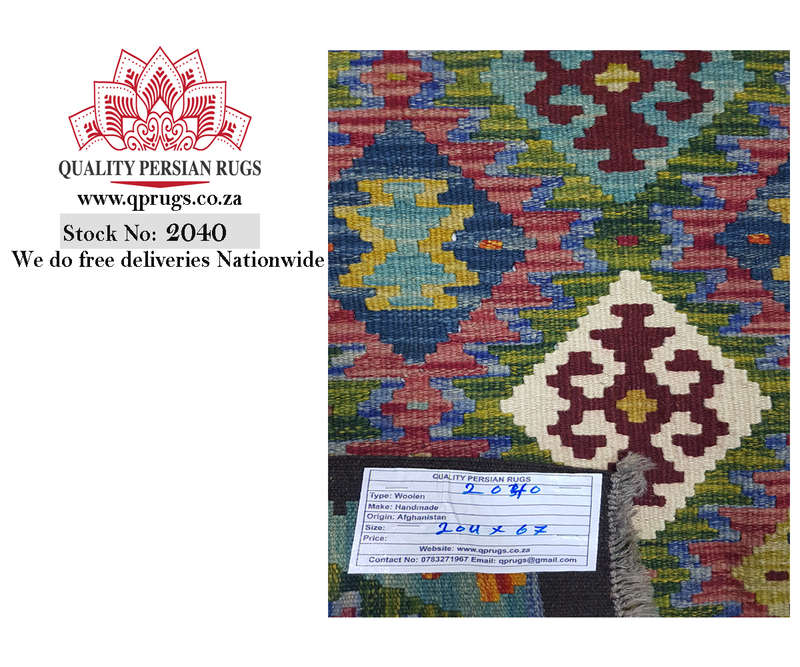 Fine Afghan Handmade Maimana kilim 204 x 67 cm