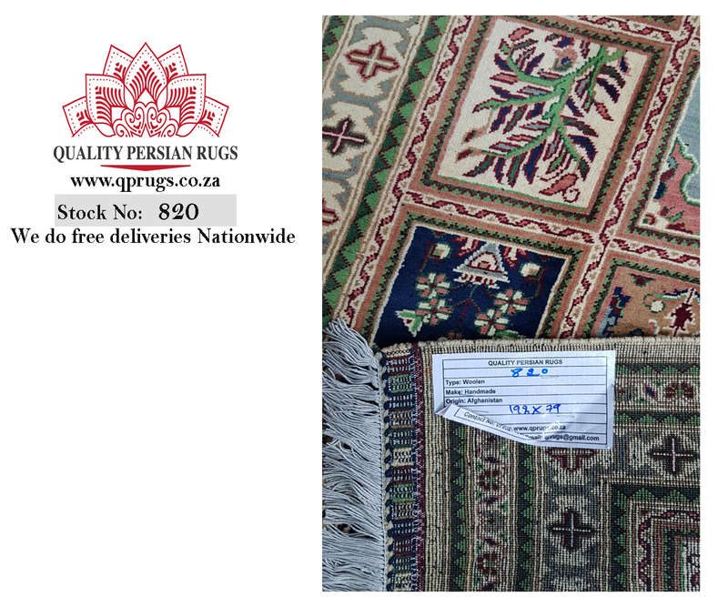Stunning Afghan Ariana Carpet 192 x 79cm