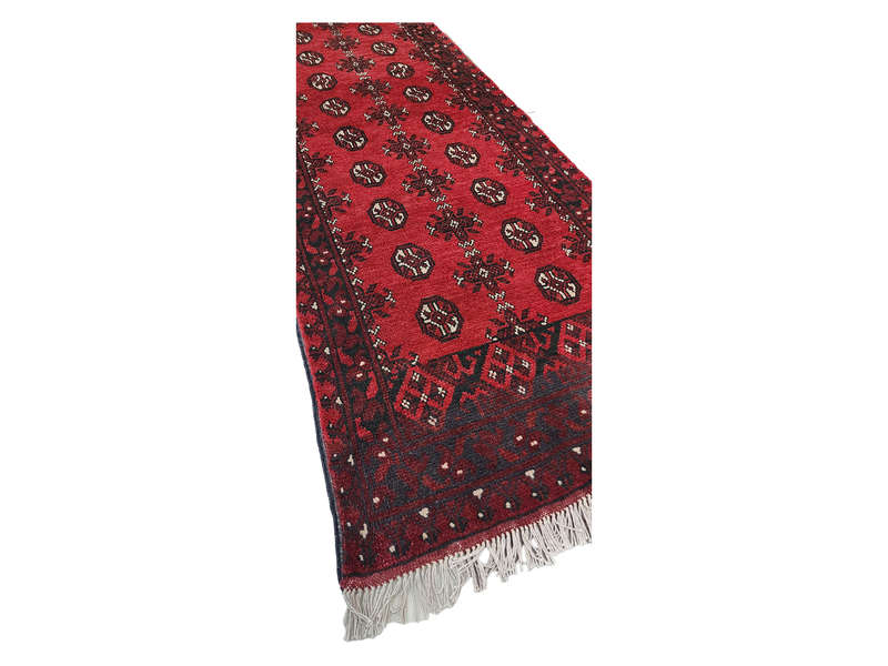 Stunning Red Afghan Carpet 756 x 72 cm