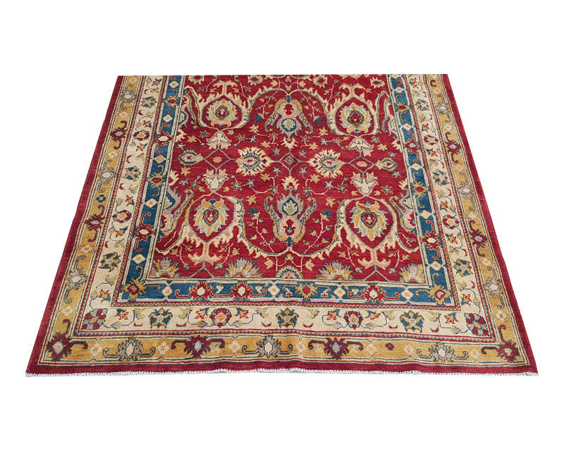 Stunnig Afghan Handmade Kazaq Carpet 295 X 197cm
