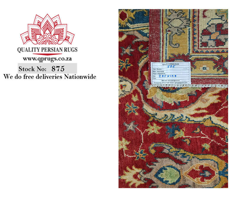 Stunnig Afghan Handmade Kazaq Carpet 295 X 197cm