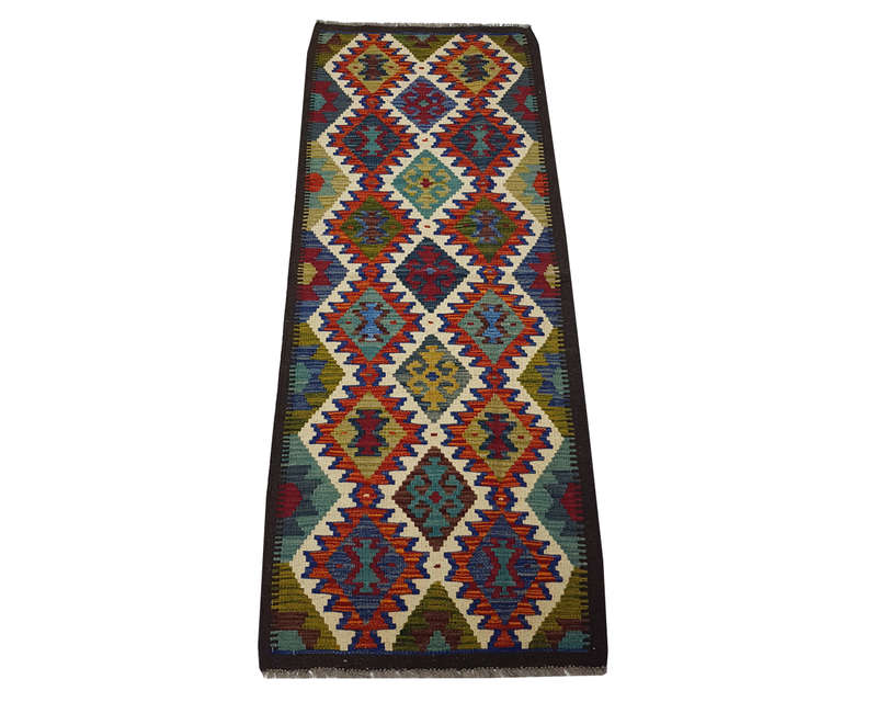 Gorgeous Afghan Maimana kilim 189 x 67 cm
