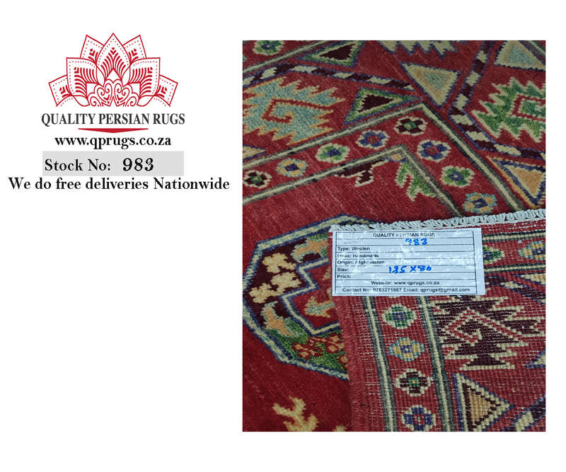 Incrible Afghan Ariana Choubi Carpet 125 x 86cm