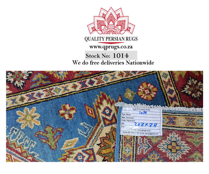 Gorgeous Afghan Handmade Kazaq Carpet 308 X 84 cm