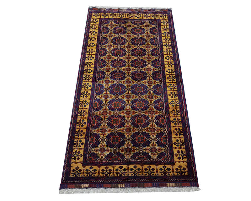 Gorgeous Afghan Marinoos Carpet 195 x 93 cm