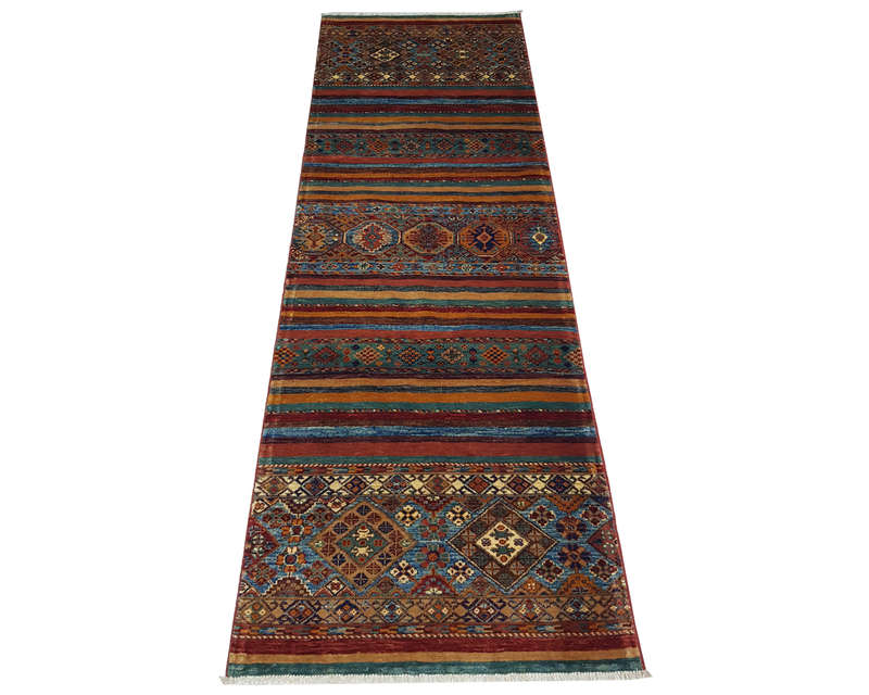 Fine Afghan Ariana Choubi Carpet 258 x 79 cm