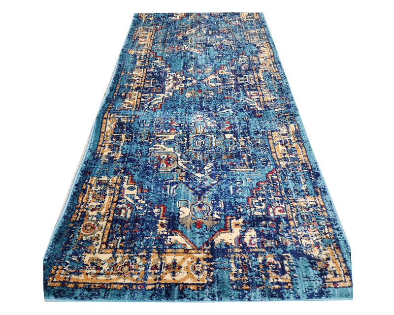 Beautiful Vintage design machine Made Carpet 400 x 80 cm