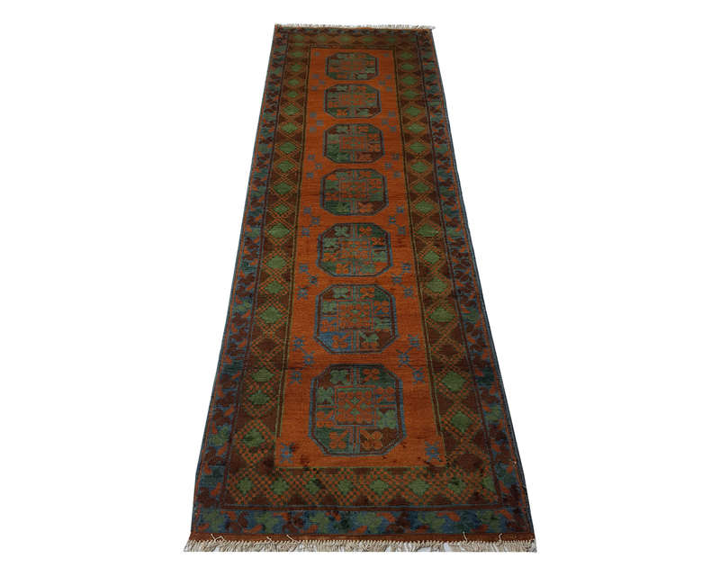 Fine Afghan Kunduz Carpet 285 x 79cm