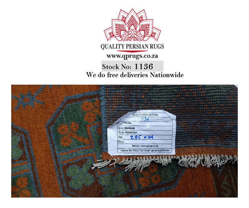Fine Afghan Kunduz Carpet 285 x 79cm