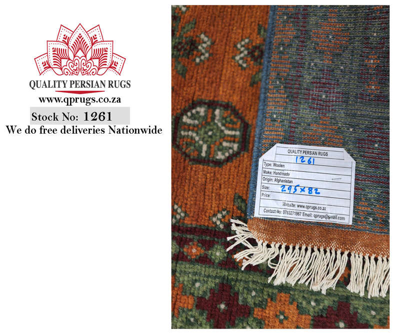 Stunning Afghan Kunduz Carpet 295 x 82 cm