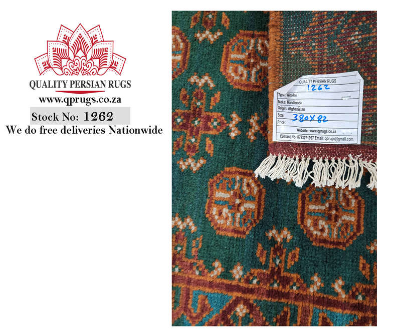 Stunning Afghan Kunduz Carpet 380 X 82cm