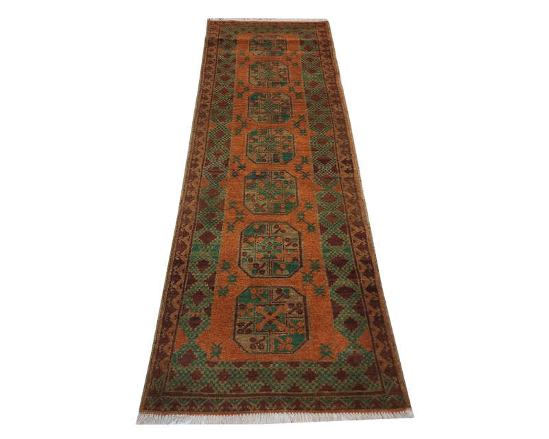 Beautiful Afghan Kunduz Carpet 286 X 79 cm