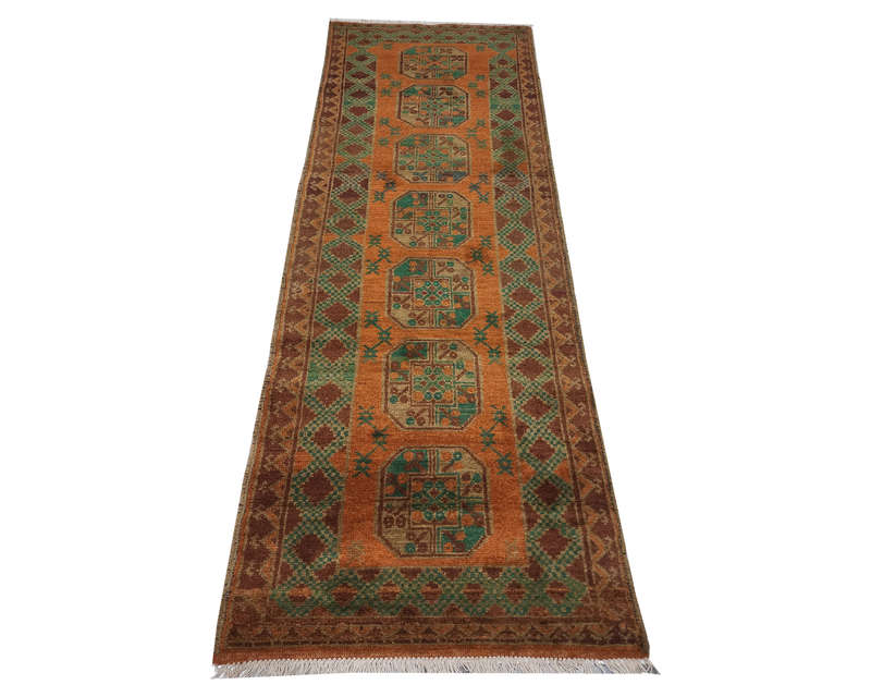 Beautiful Afghan Kunduz Carpet 286 X 79 cm