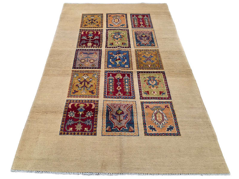 Fine Afghan Handmade Ariana Carpet 187 x 118 cm