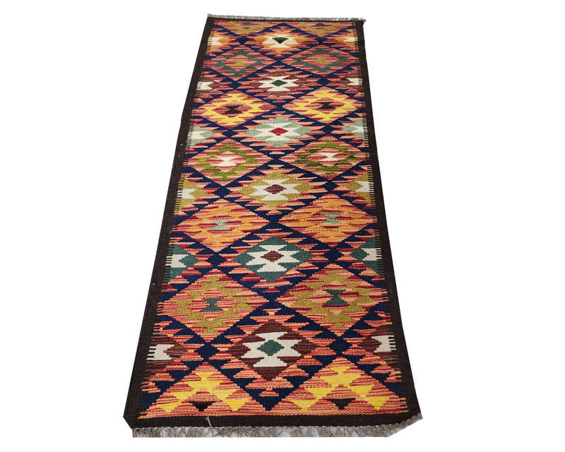 Gorgeous Afghan Maimana kilim 209 X 65 cm