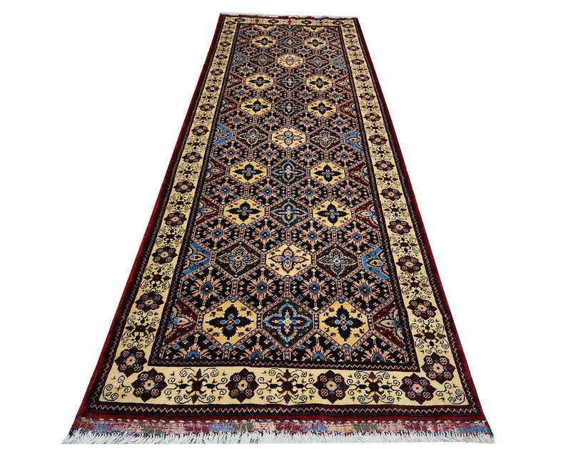 Incredible Afghan Marinoos Carpet 354 x 118cm