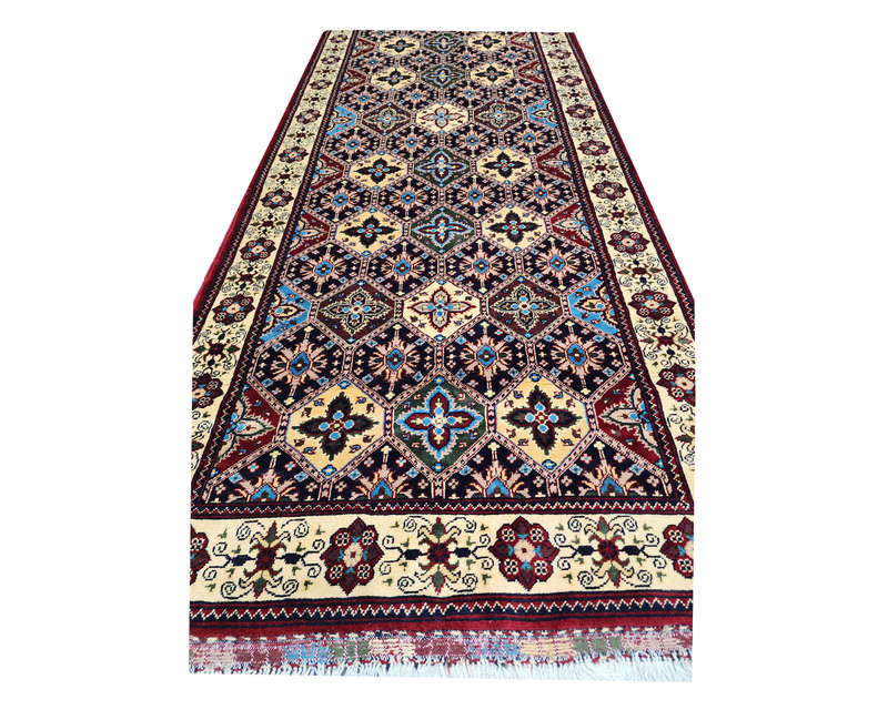 Incredible Afghan Marinoos Carpet 354 x 118cm