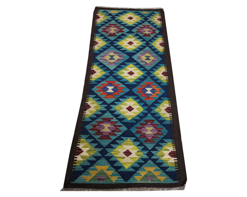Stunning Handmade Maimana kilim 195 x 66 cm