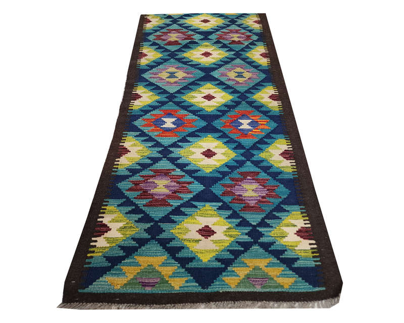 Stunning Handmade Maimana kilim 195 x 66 cm