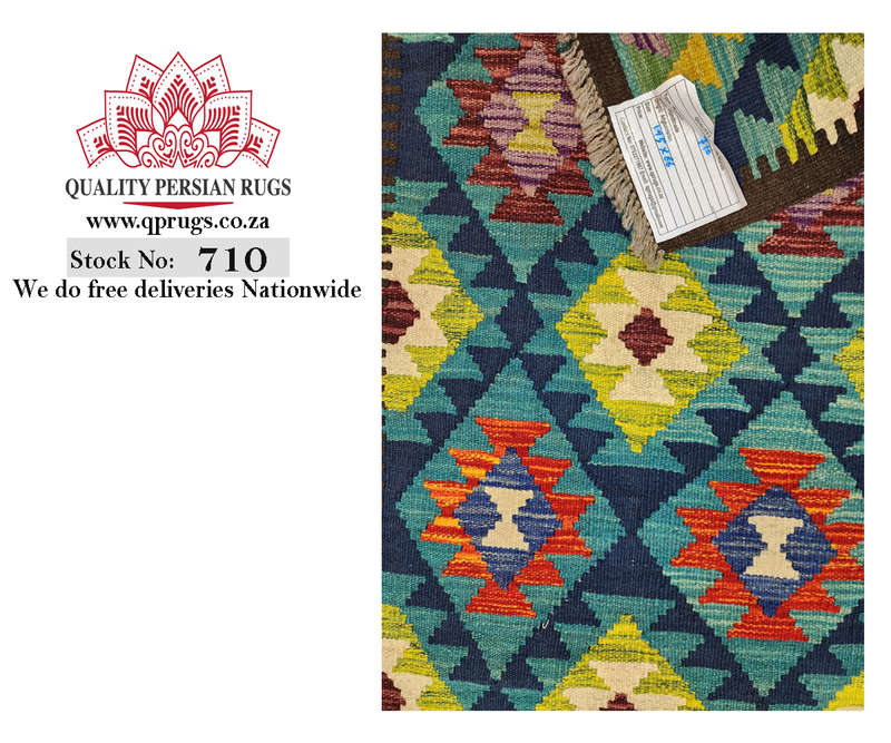 Stunning Handmade Maimana kilim 195 x 66 cm