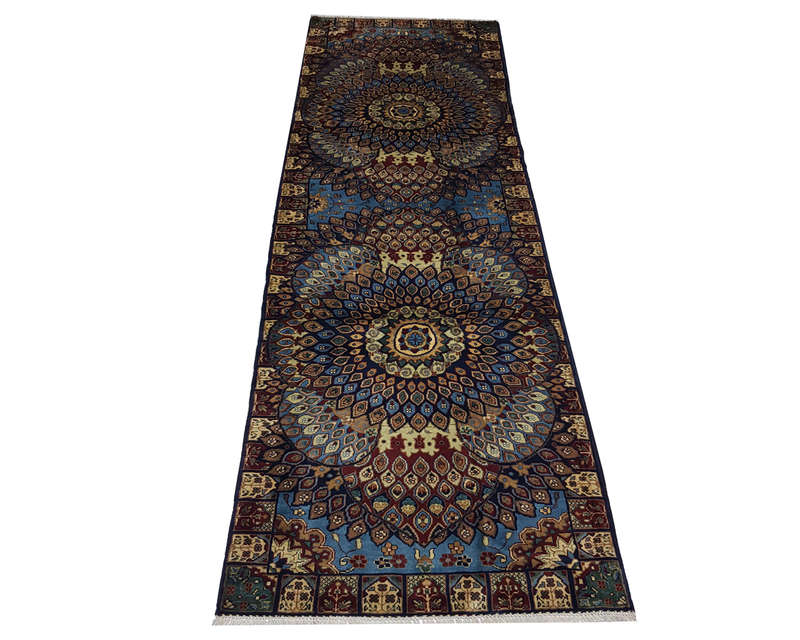Gorgeous Peacock design Ariana Carpet 304 x 84 cm