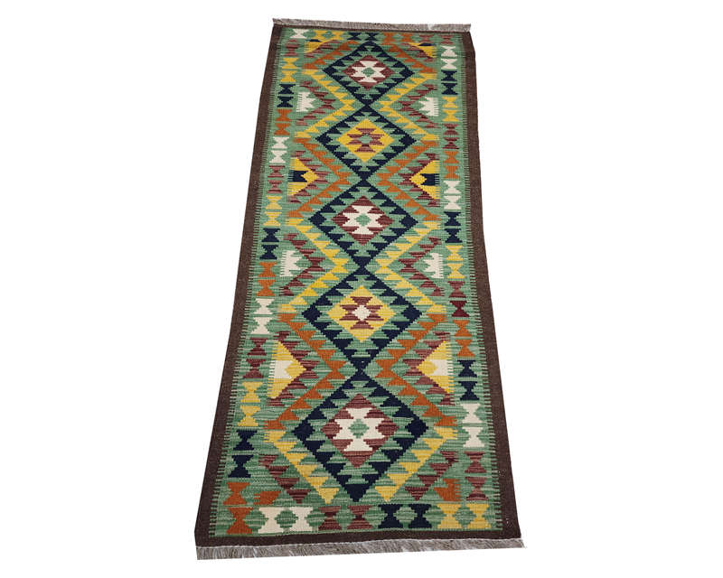 Gorgeous Afghan Maimana kilim 205 x 63 cm