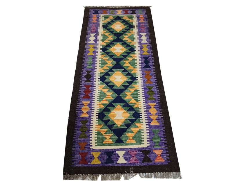 Stunning Afghan Maimana kilim 192 x 62 cm
