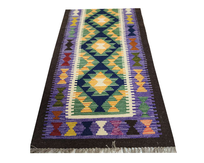 Stunning Afghan Maimana kilim 192 x 62 cm