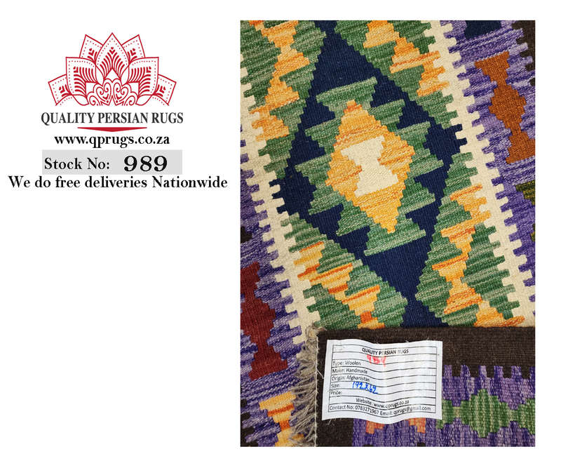 Stunning Afghan Maimana kilim 192 x 62 cm