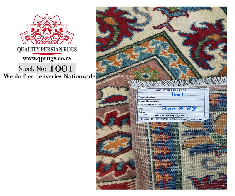 Incredible Afghan Ariana Carpet 300 x 83 cm