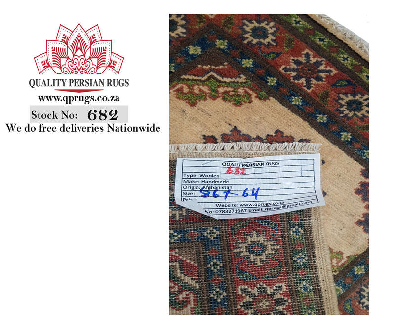 Gorgeous Afghan Handmade Kazaq Carpet 86 x 64cm