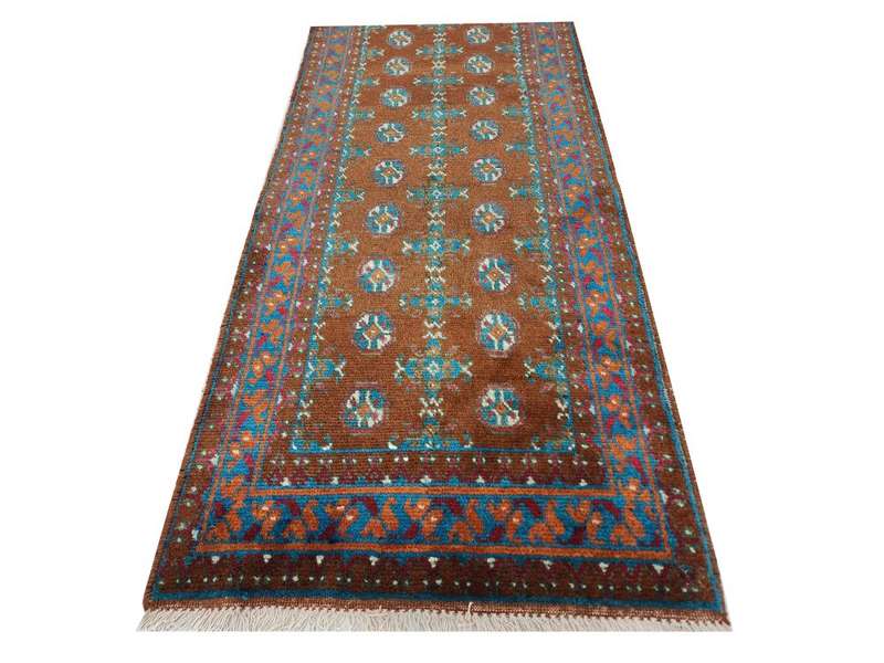 Beautiful Afghan Kunduz Carpet 285 X 78 cm